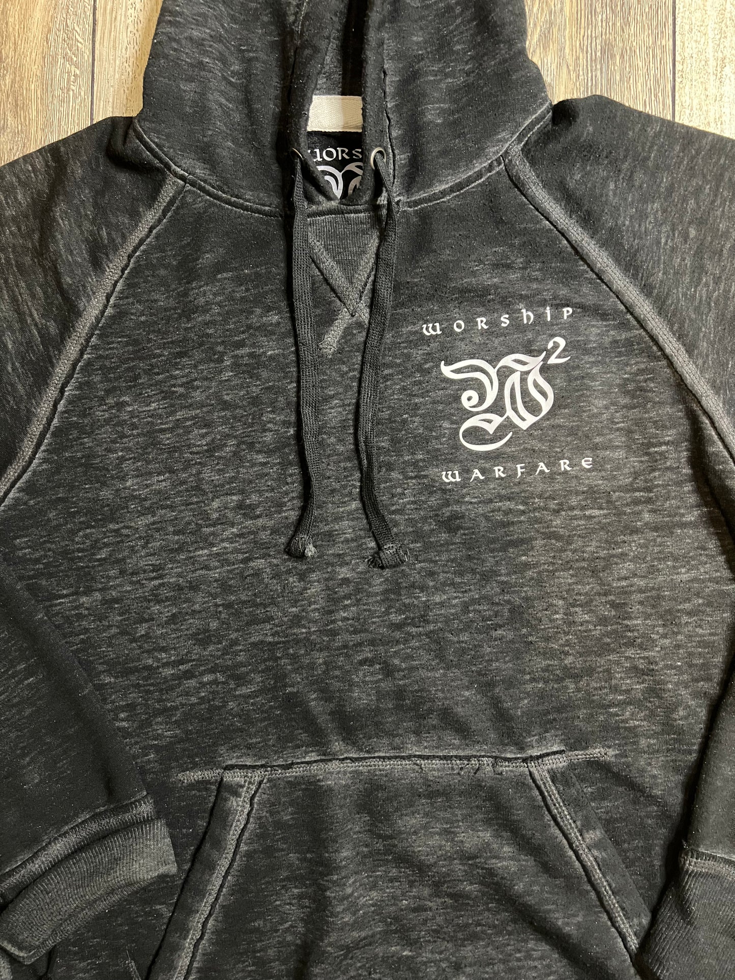 Worship Warfare Acid Wash Fleece Hoodie