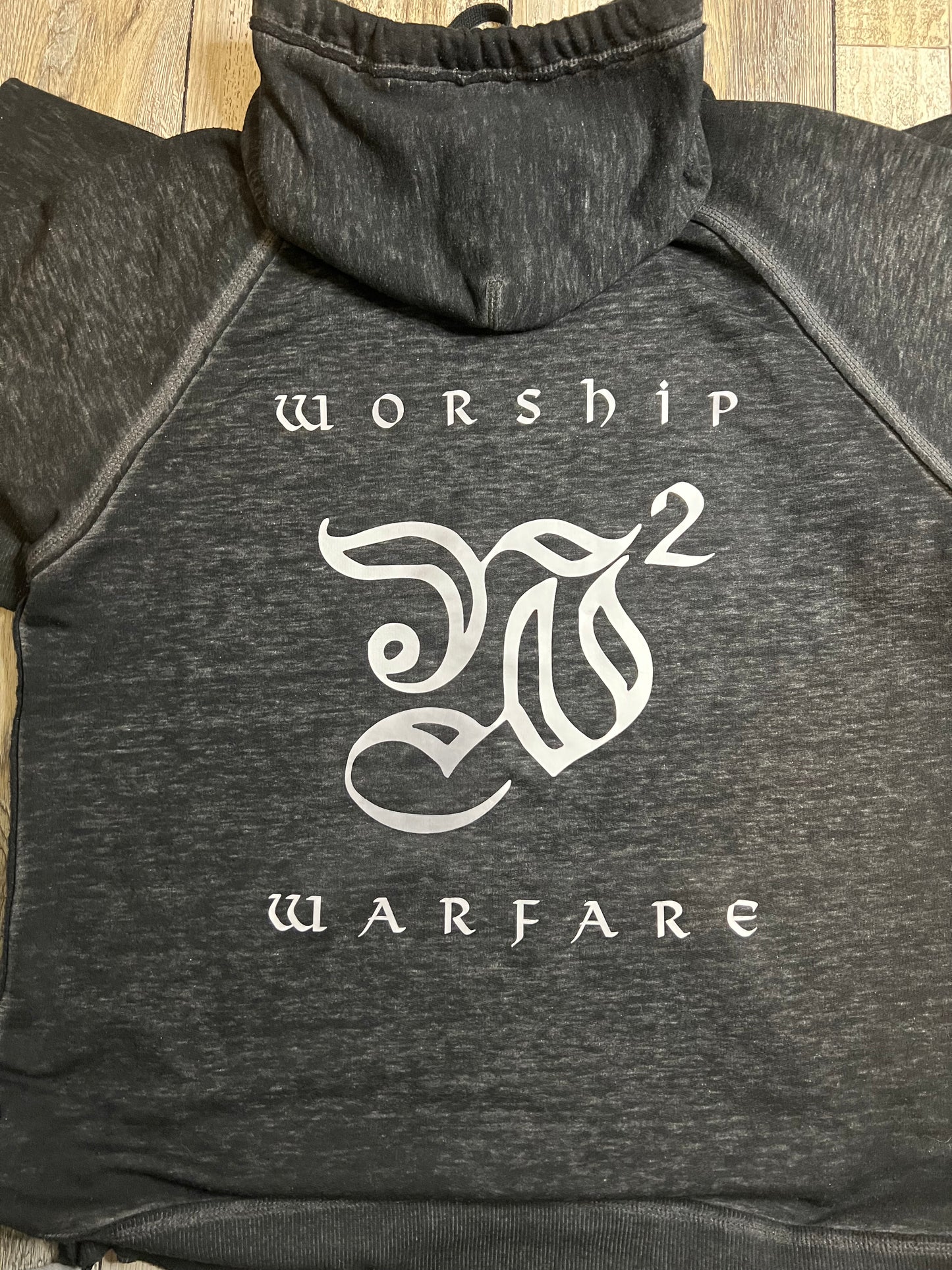 Worship Warfare Acid Wash Fleece Hoodie