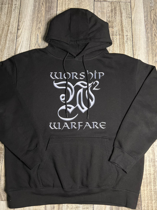 Worship Warfare Hoodie w/ Cool Gray Beveled Emblem
